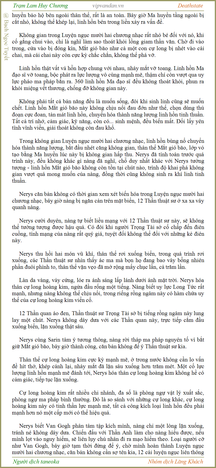 Trạm Lam Huy Chương - Deathstate - FUll - (tháo zen Quyển 3 - Chương 501 )