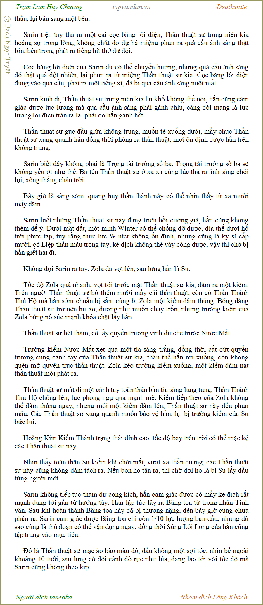 Trạm Lam Huy Chương - Deathstate - FUll - (tháo zen Quyển 3 - Chương 565)