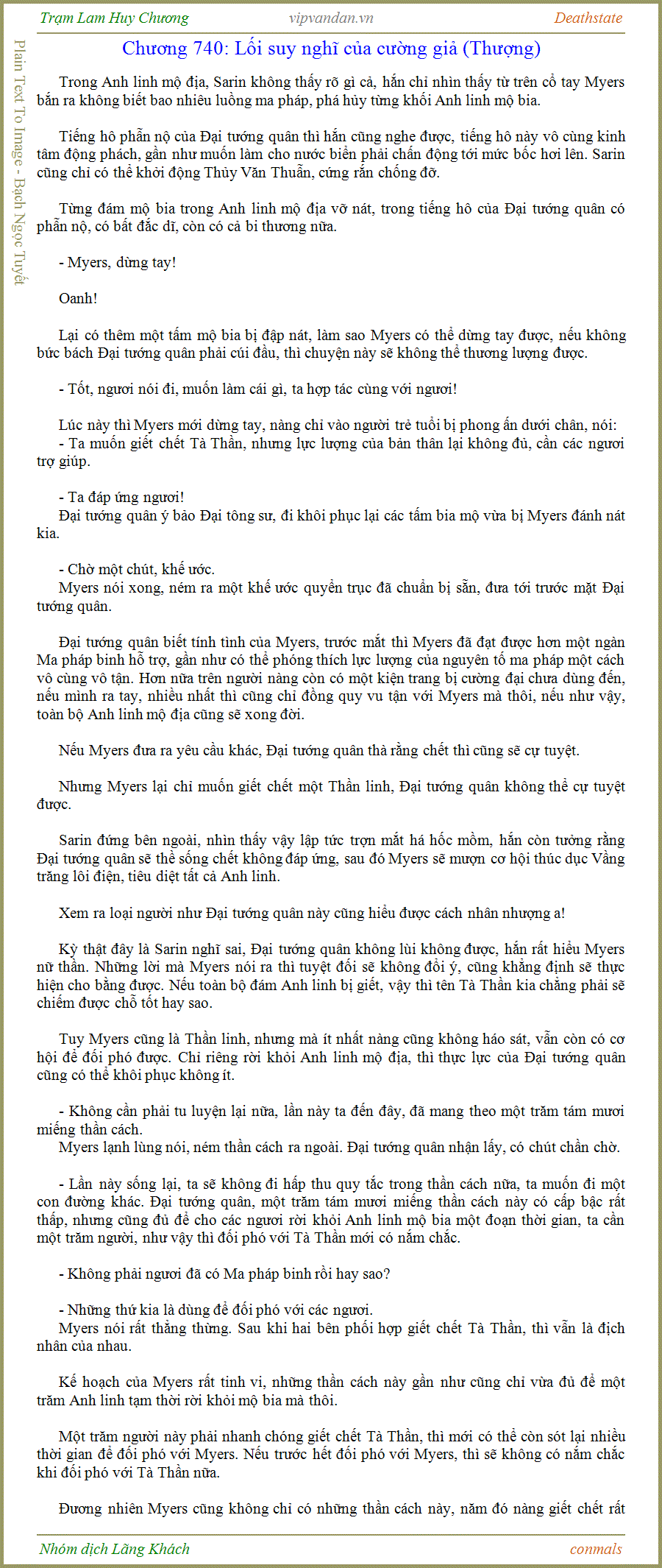 Trạm Lam Huy Chương - Deathstate - FUll - (tháo zen Quyển 3 - Chương 752)
